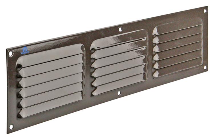 Renson 1006317 - schoepenrooster vlak alu ral 8019 400x100mm | 10 stuks