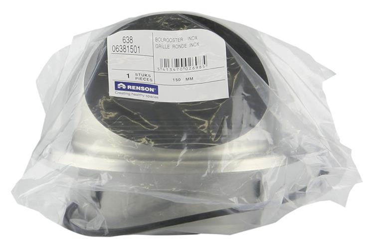 Renson 1006277 - bolrooster inbouw 638 inox ø150 | 2 stuks