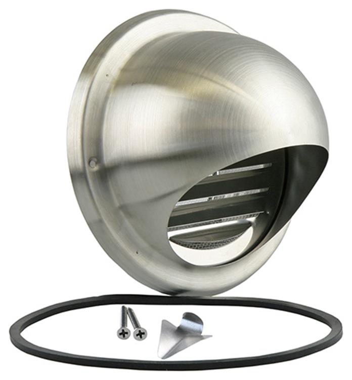 Renson 1006275 - bolrooster inbouw 638 inox ø100 | 2 stuks