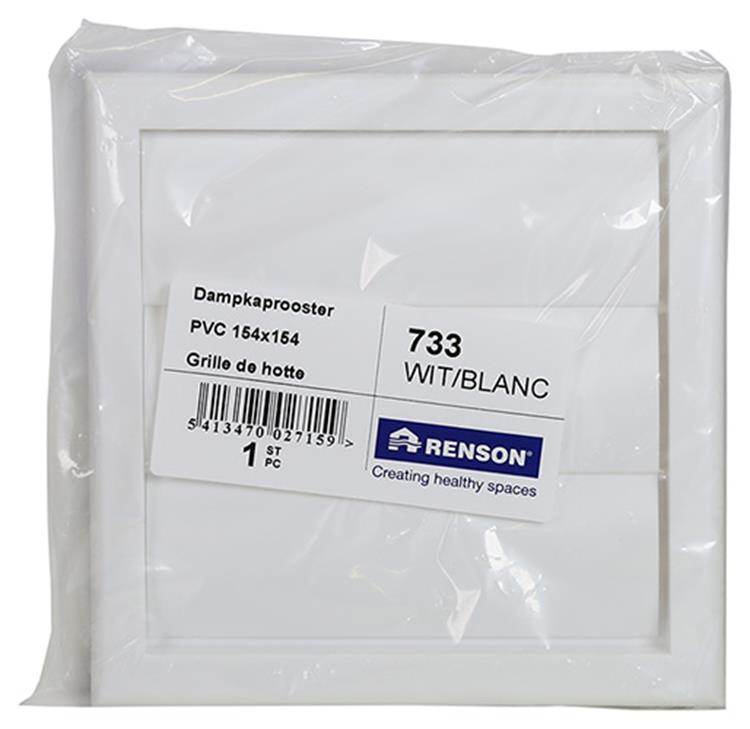 Renson 1006749 - dampkproost.pvc733 wit 154x154mm | 1 stuks
