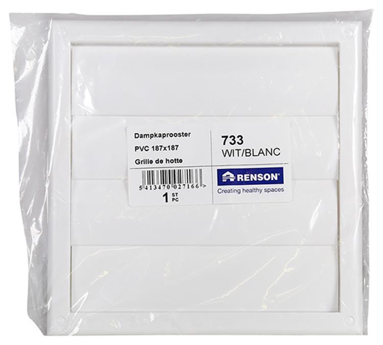 Renson 1006750 - dampkproost.pvc733 wit 187x187mm | 1 stuks