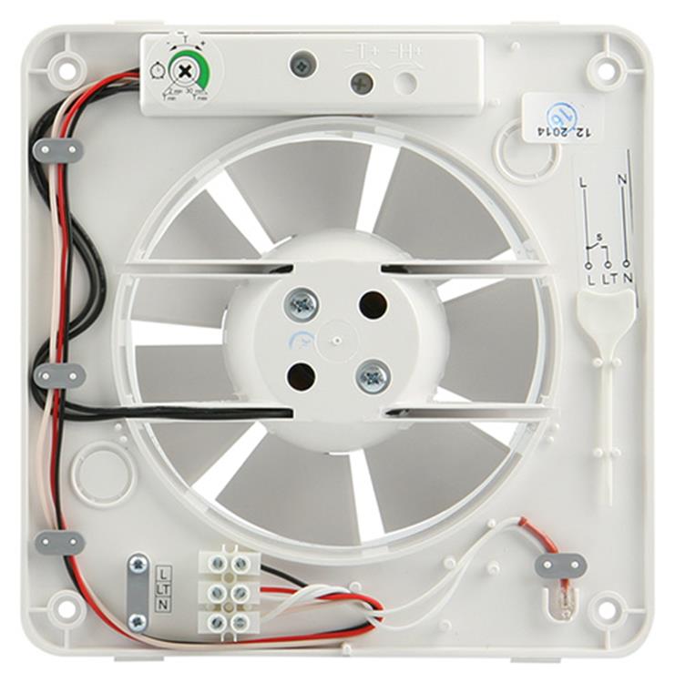 Renson 1006446 - mechanische ventilator met timer 7202t wit ø 125 | 2 stuks