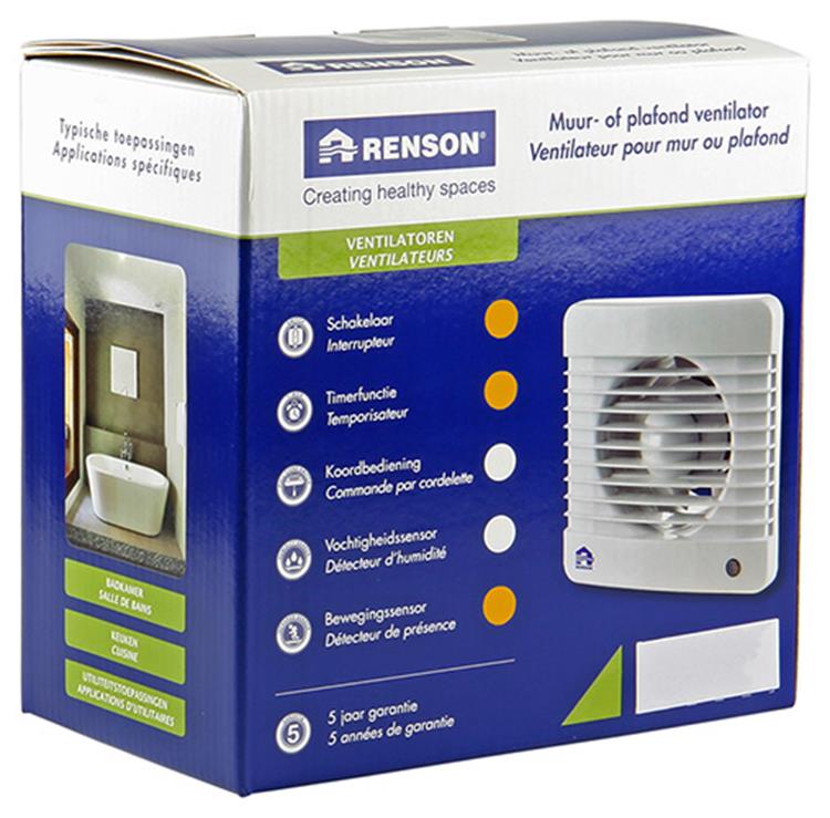Renson 1006469 - mech. vent. bewegingssensor 7503m wit ø 150 | 1 stuks