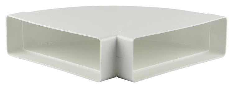 Renson 1006406 - pvc hoekverbinding hor.90° 7016 wit 204x60mm | 3 stuks