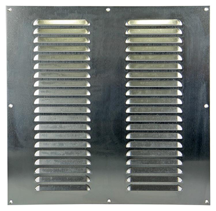 Renson 1006318 - schoepenrooster vlak alu f1 400x400mm | 5 stuks