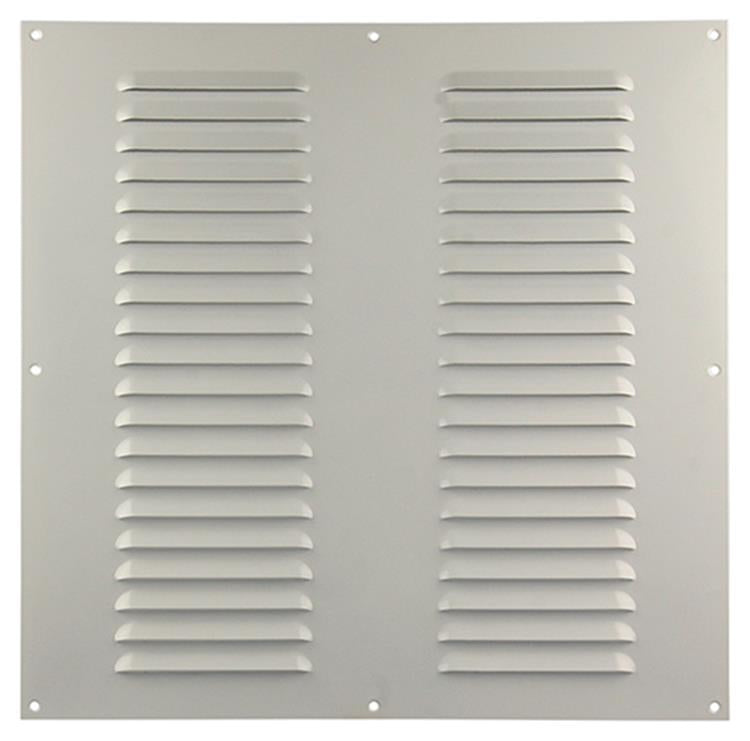 Renson 1006319 - schoepenrooster vlak alu ral 9010 400x400mm | 5 stuks