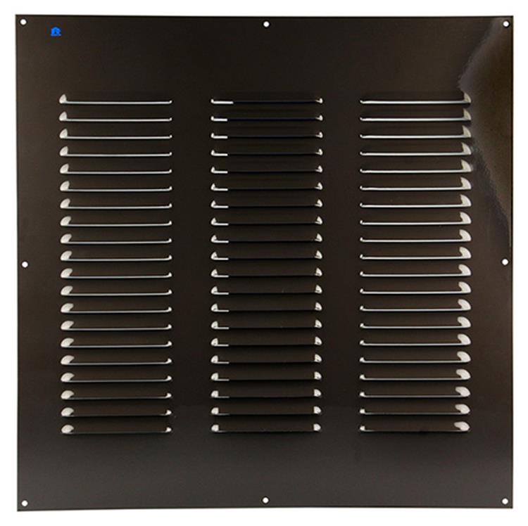 Renson 1006323 - schoepenrooster vlak alu ral 8019 500x500mm | 5 stuks