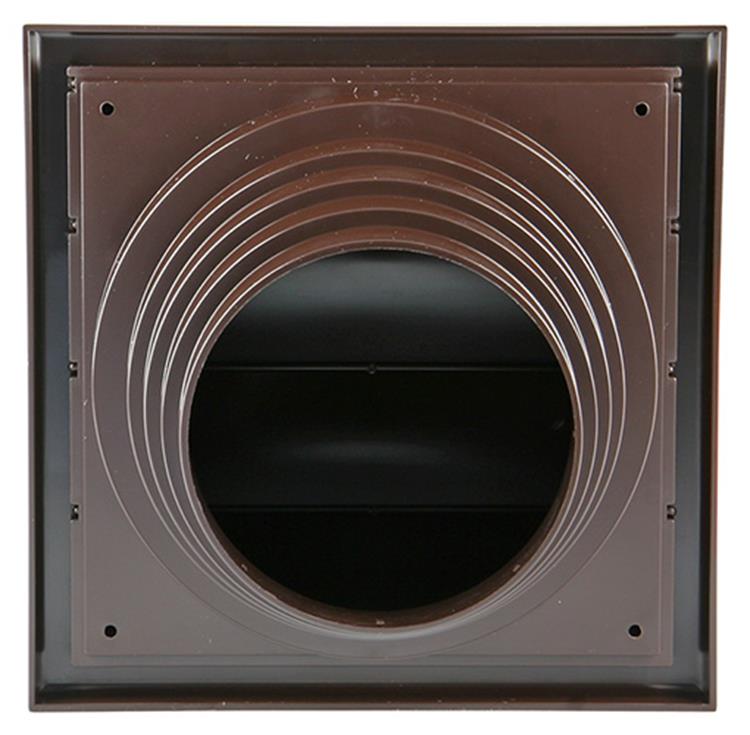 Renson 1006386 - dampkaprooster 4 klep 742 dia pvc ral 8019 ø100-130 | 2 stuks