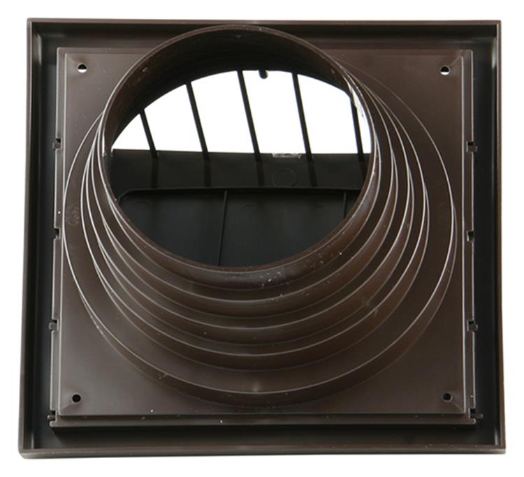 Renson 1006384 - dampkaprooster 1 klep 741 dia pvc ral 8019 ø100-130 | 2 stuks