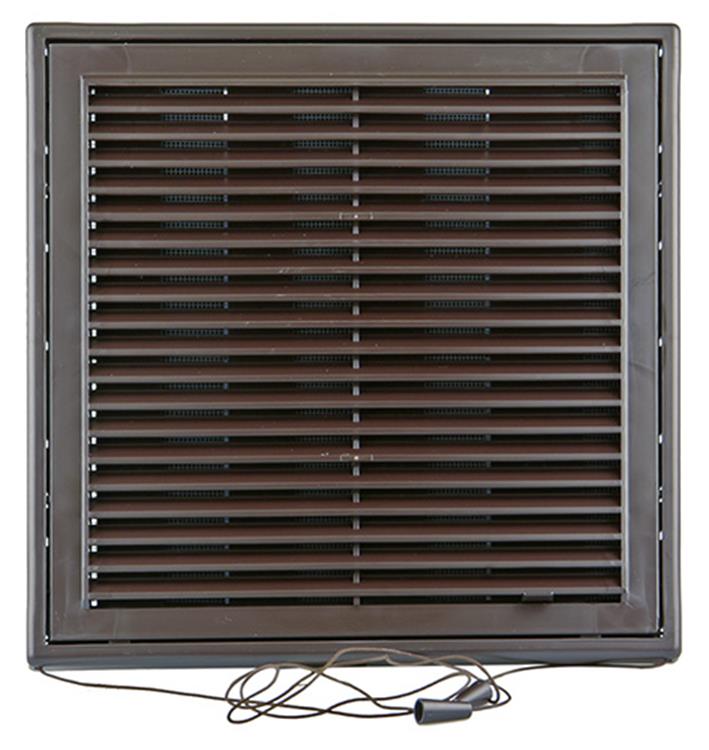 Renson 1006371 - regelbare rooster opb. 732 pvcral 8019 250x250mm | 2 stuks