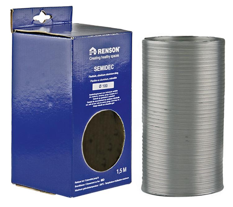 Renson 1006196 - alu flexibel dia 100 1500 mm | 2 stuks