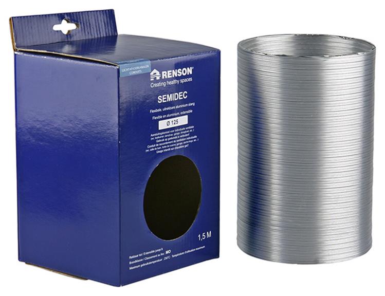 Renson 1006200 - alu flexibel dia 125 1500 mm | 2 stuks