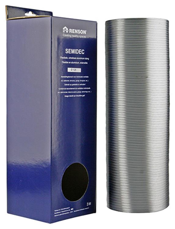 Renson 1006201 - alu flexibel dia 125 3000 mm | 2 stuks