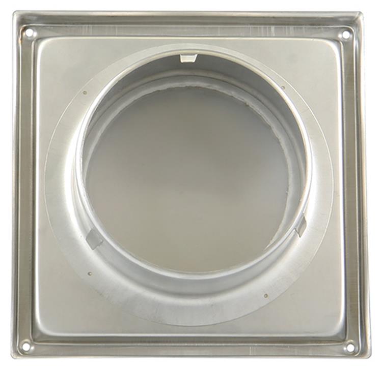 Renson 1006332 - dampkaprooster 641 inox ø 100 | 2 stuks