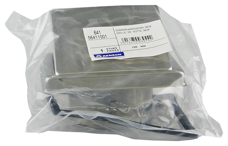 Renson 1006332 - dampkaprooster 641 inox ø 100 | 2 stuks