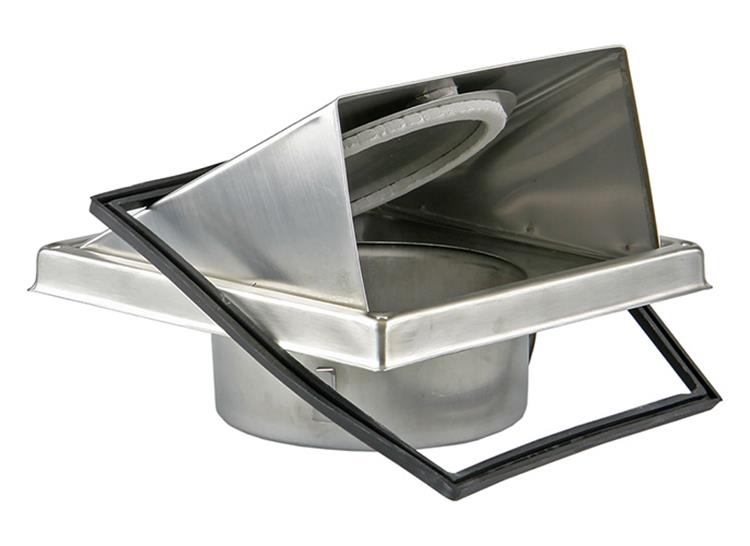 Renson 1006334 - dampkaprooster inbouw 641 inox ø 150 | 2 stuks