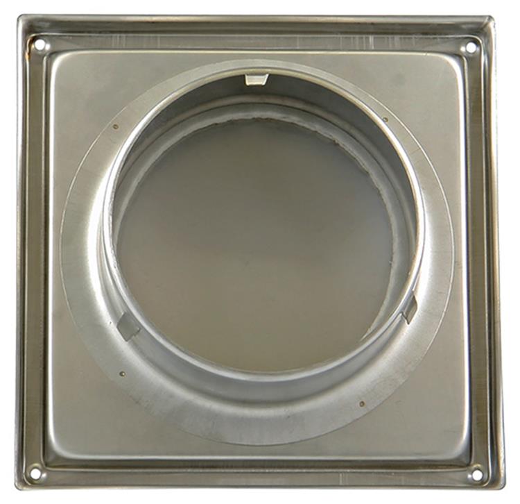 Renson 1006334 - dampkaprooster inbouw 641 inox ø 150 | 2 stuks