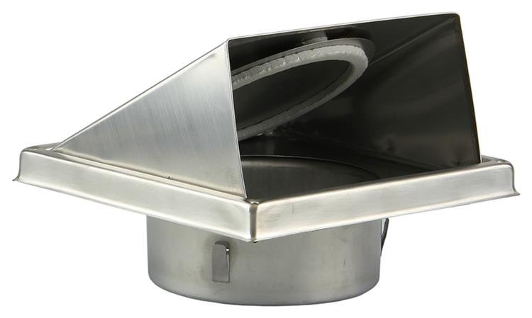 Renson 1006334 - dampkaprooster inbouw 641 inox ø 150 | 2 stuks