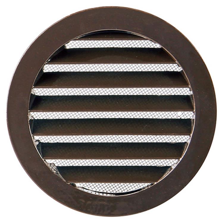 Renson 1006263 - ronde rooster inbouw 434 r alural 8019 ø 125 | 10 stuks