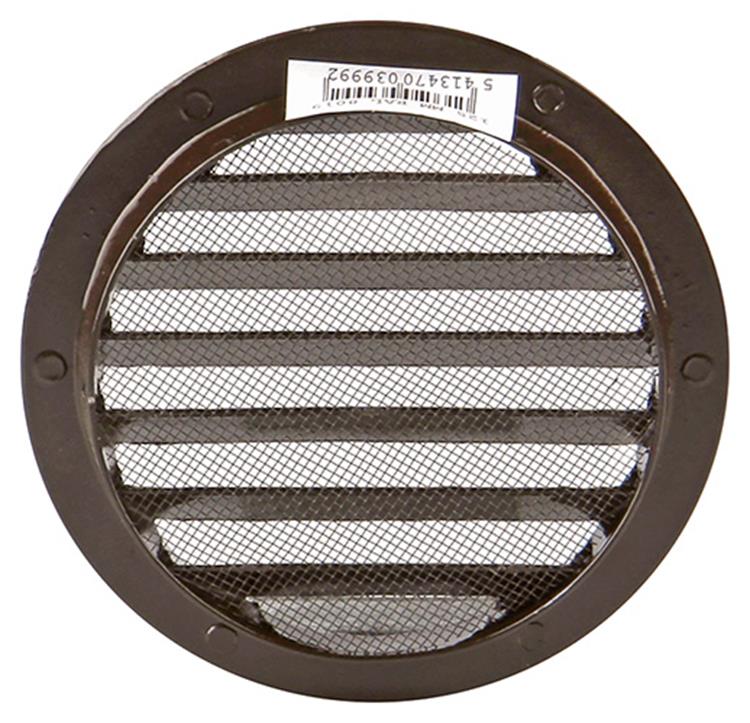 Renson 1006263 - ronde rooster inbouw 434 r alural 8019 ø 125 | 10 stuks