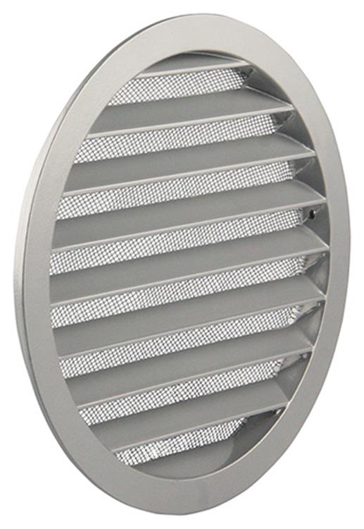Renson 1006270 - ronde rooster inbouw 434 r alural 9006 ø 200 | 5 stuks