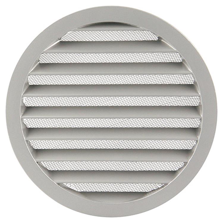 Renson 1006270 - ronde rooster inbouw 434 r alural 9006 ø 200 | 5 stuks