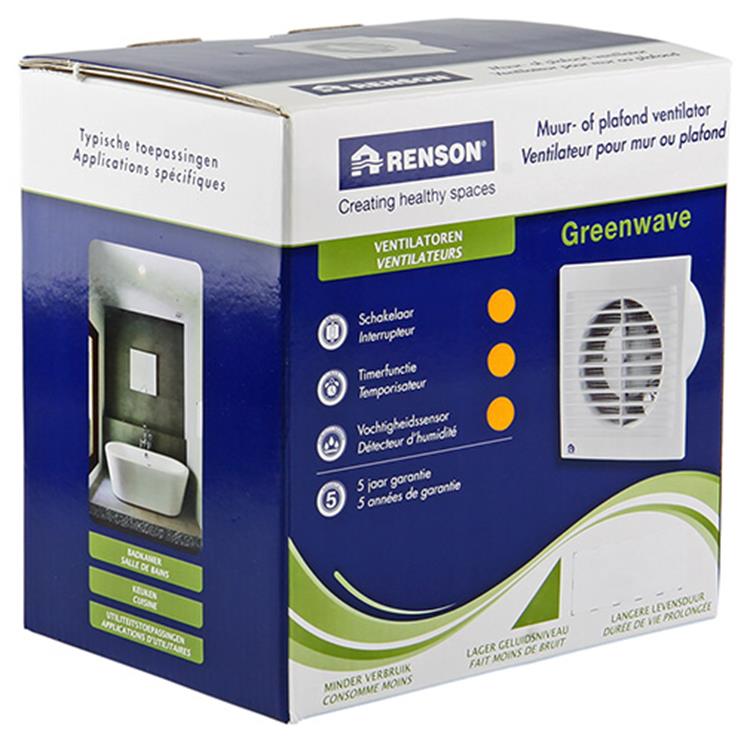 Renson 1006479 - greenwave vent. vochtigheids sensor 9403h ø 150 wit | 1 stuks