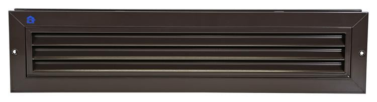 Renson 1006608 - deurrooster. 461 ral 8019 425x76mm | 2 stuks
