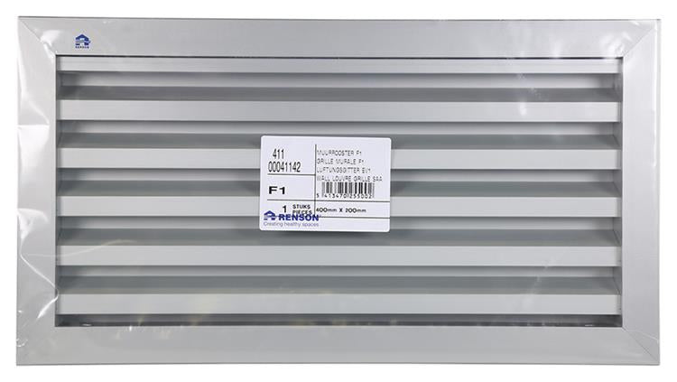 Renson 1006754 - muurrooster 411 f1 400x200mm | 1 stuks