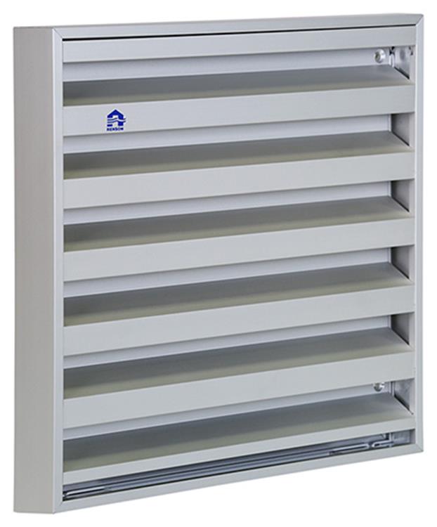 Renson 1013929 - opbouwmuurrooster alu natuur 431 225x225mm | 2 stuks