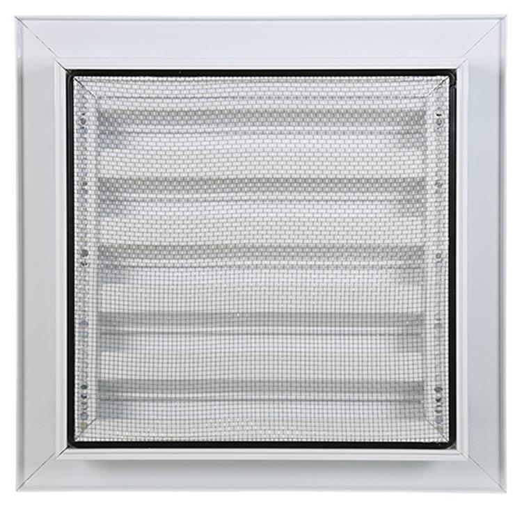 Renson 1006610 - inbouw muurrooster 411 ral 9010 200x200mm | 2 stuks