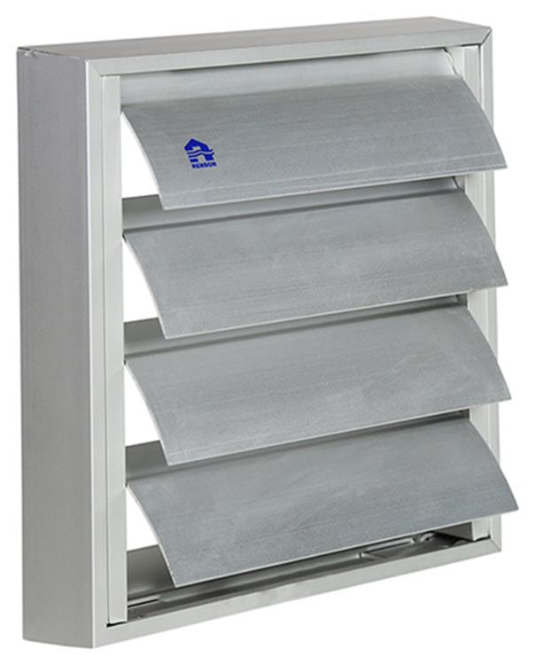 Renson 1013526 - lamellenrooster alu natuur 433 173x173mm | 2 stuks
