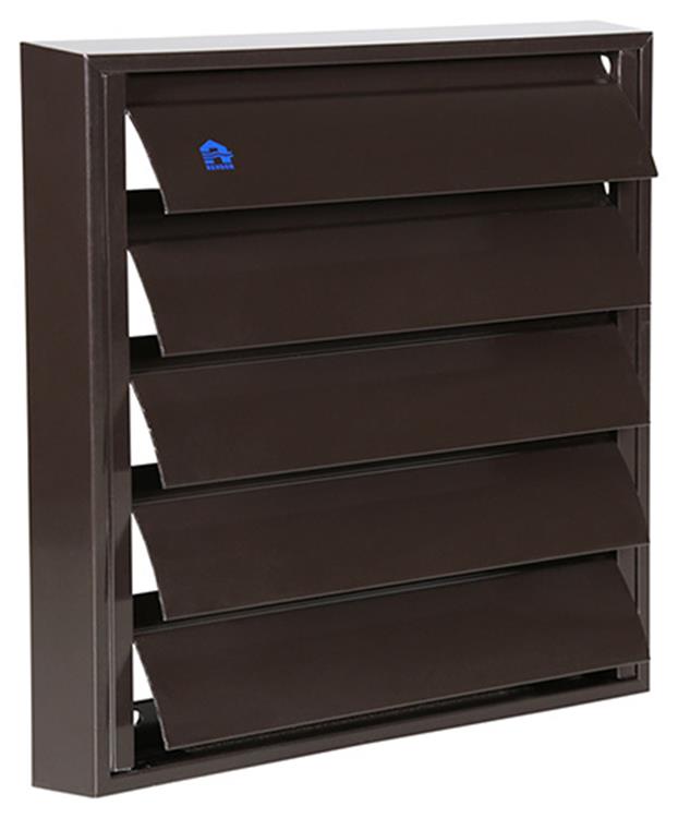 Renson 1014555 - lamellenrooster alu bruin 433 210x210mm | 2 stuks