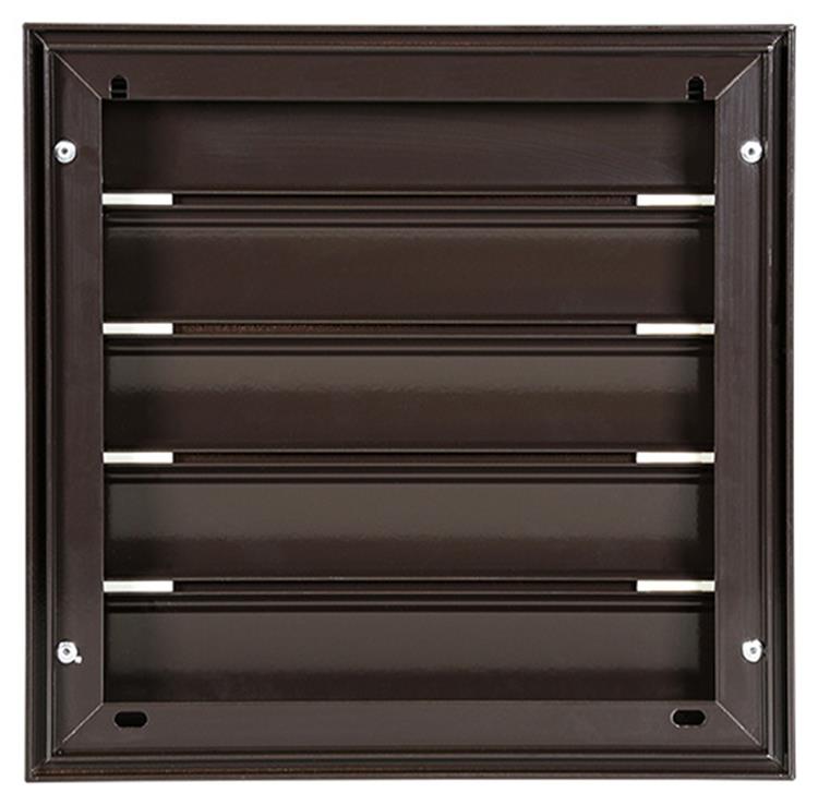 Renson 1014555 - lamellenrooster alu bruin 433 210x210mm | 2 stuks