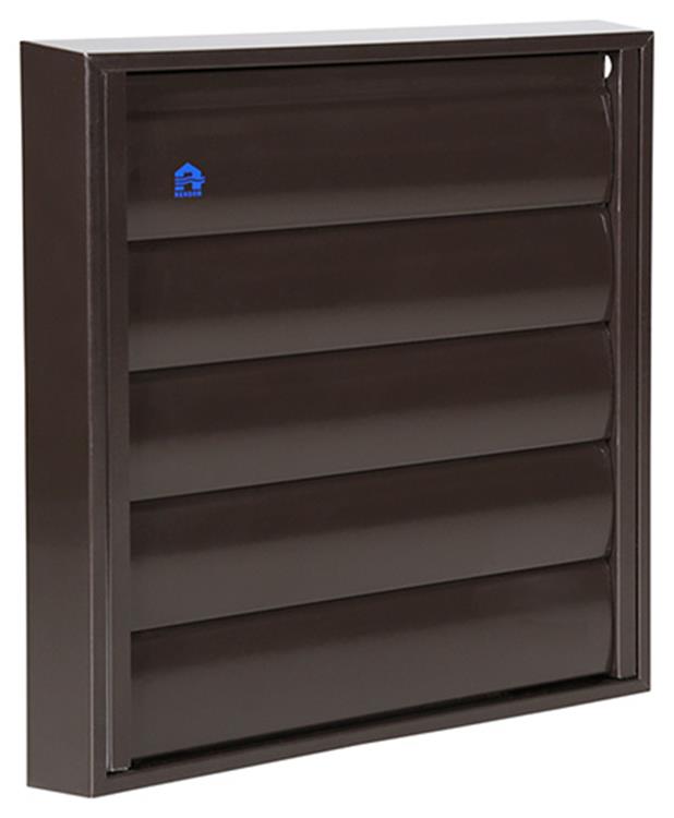 Renson 1014555 - lamellenrooster alu bruin 433 210x210mm | 2 stuks