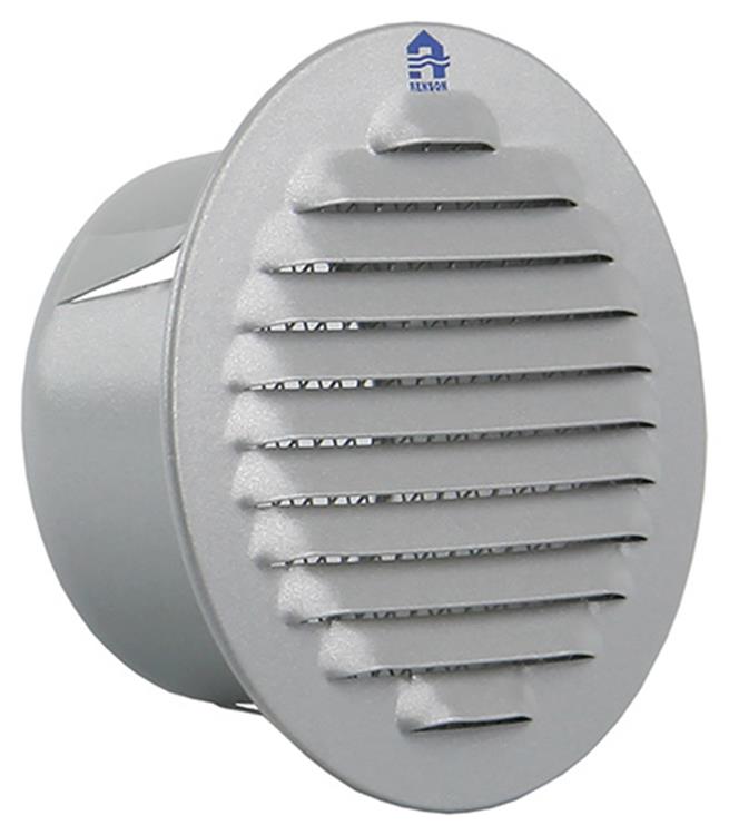Renson 1008240 - schoepenrooster rond inb. 435 r alu ral 9006 ø 80 | 12 stuks