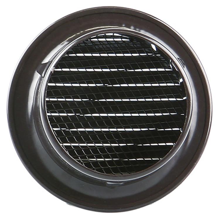 Renson 1008242 - schoepenrooster rond inb. 435 r alu ral 8019 ø 80 | 12 stuks