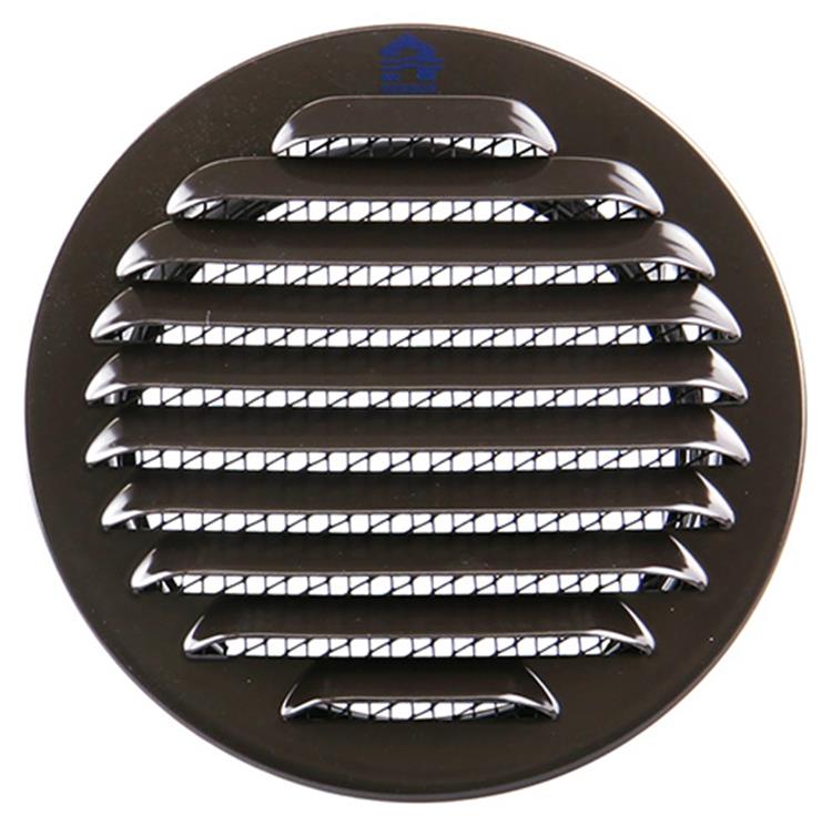 Renson 1008245 - ronde schoepenrooster inb. 435 r ral 8019 ø 100 | 8 stuks
