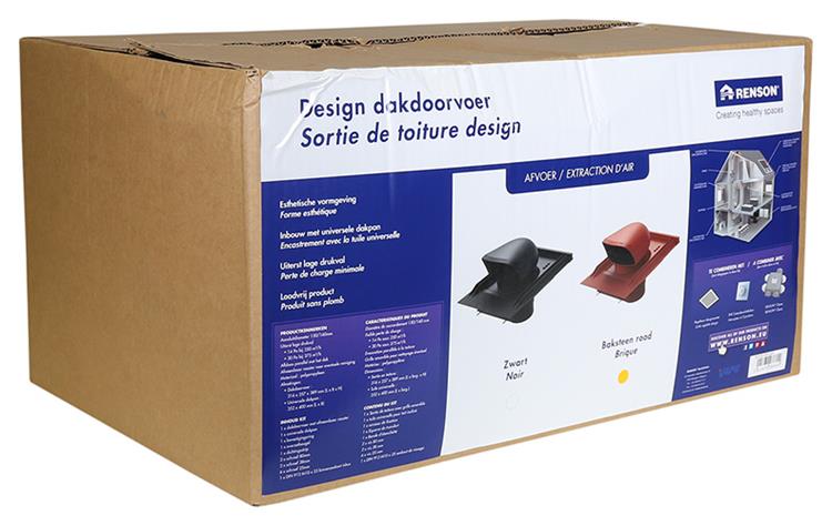 Renson 1048752 - dakdoorvoor design (baksteen rood) | 1 stuks
