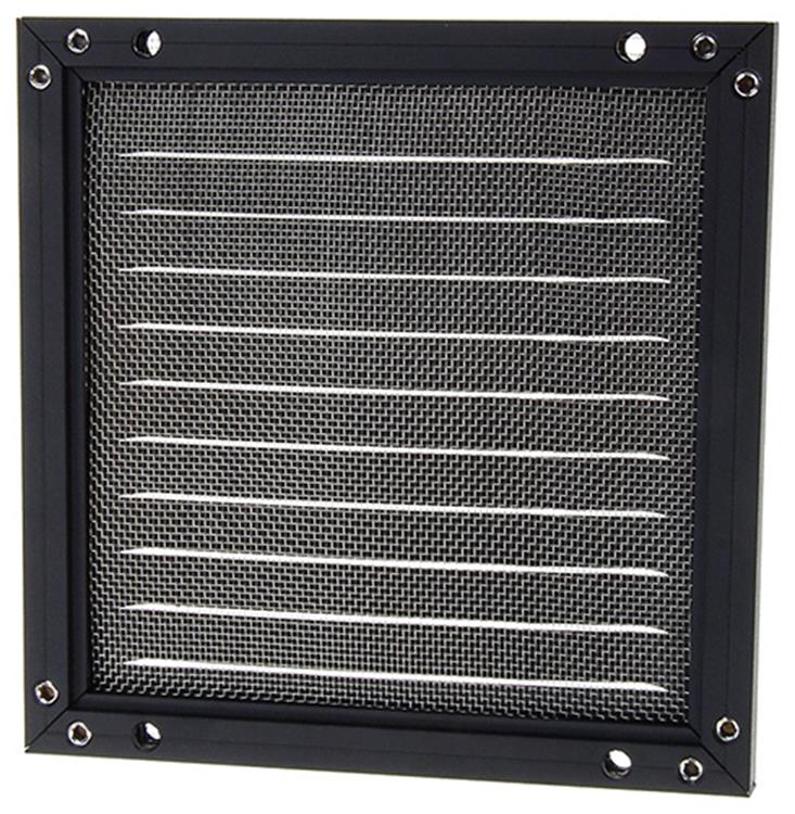 Renson 1057986 - opbouw schoepenr kader gaas 437 (150x150) ral 9005 zwart | 2 stuks