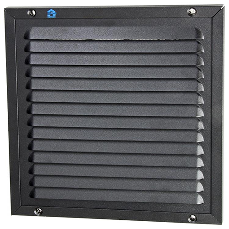 Renson 1057987 - opbouw schoepenr kader gaas 437 (200x200) ral 9005 zwart | 2 stuks