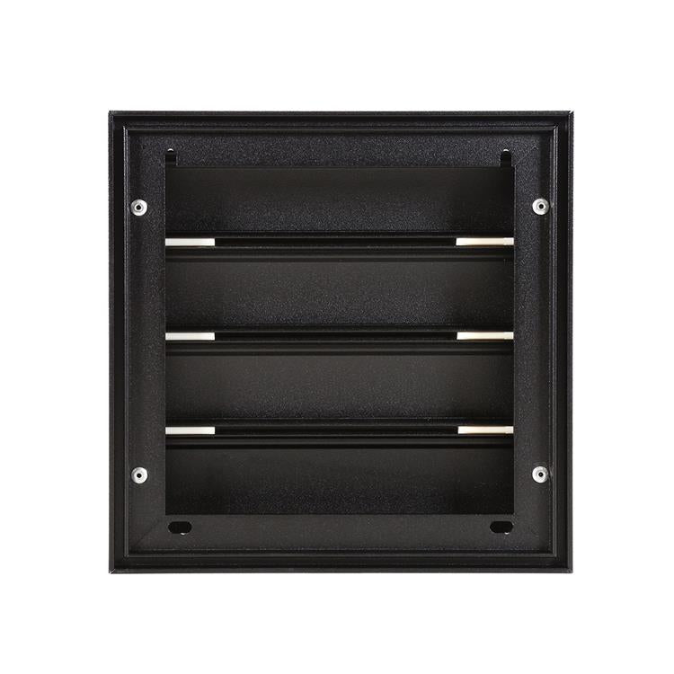 Renson 1057998 - dampkaprooster 433 (173x173) ral 9005 zwart | 2 stuks