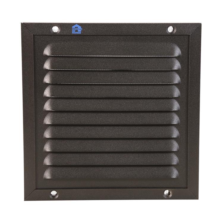 Renson 1058002 - opbouw schoepenr kader gaas 437 (150x150) ral 9005 zwart | 2 stuks