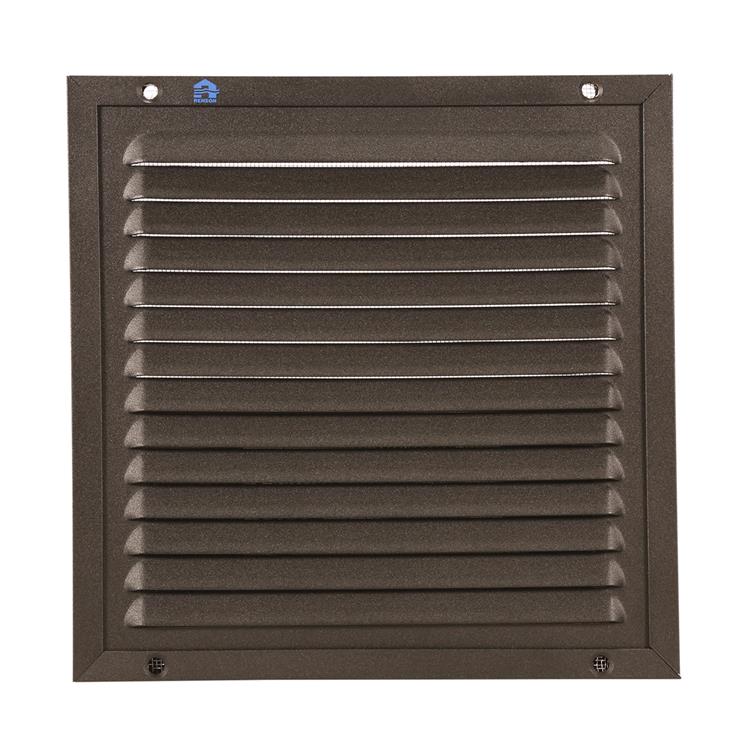 Renson 1058003 - opbouw schoepenr kader gaas 437 (200x200) ral 9005 zwart | 2 stuks