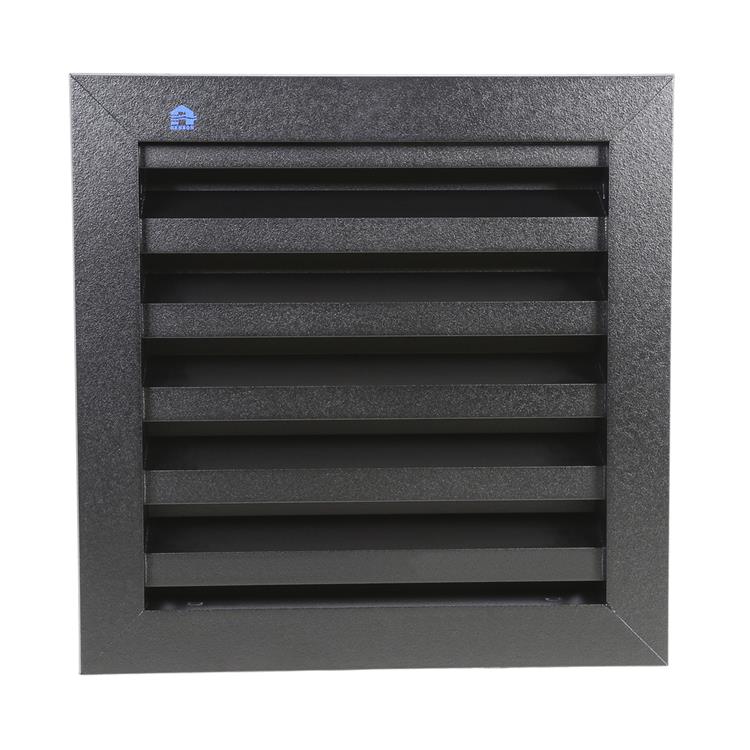 Renson 1057992 - inbouw rooster met flens 411 (200x200) ral 9005 zwart | 1 stuks