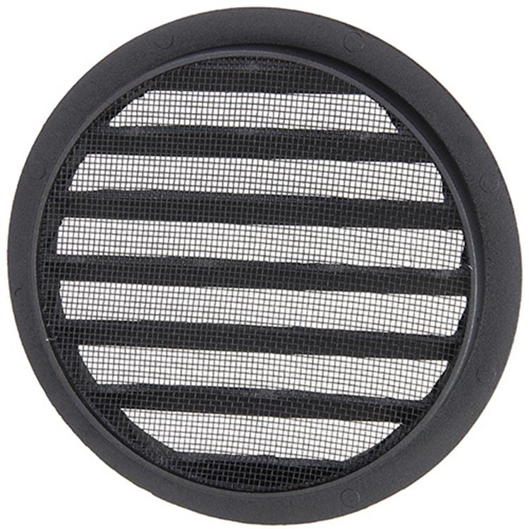 Renson 1057995 - inbouw rond schoepenr met gaas434r dia 150 ral 9005 zwart | 10 stuks