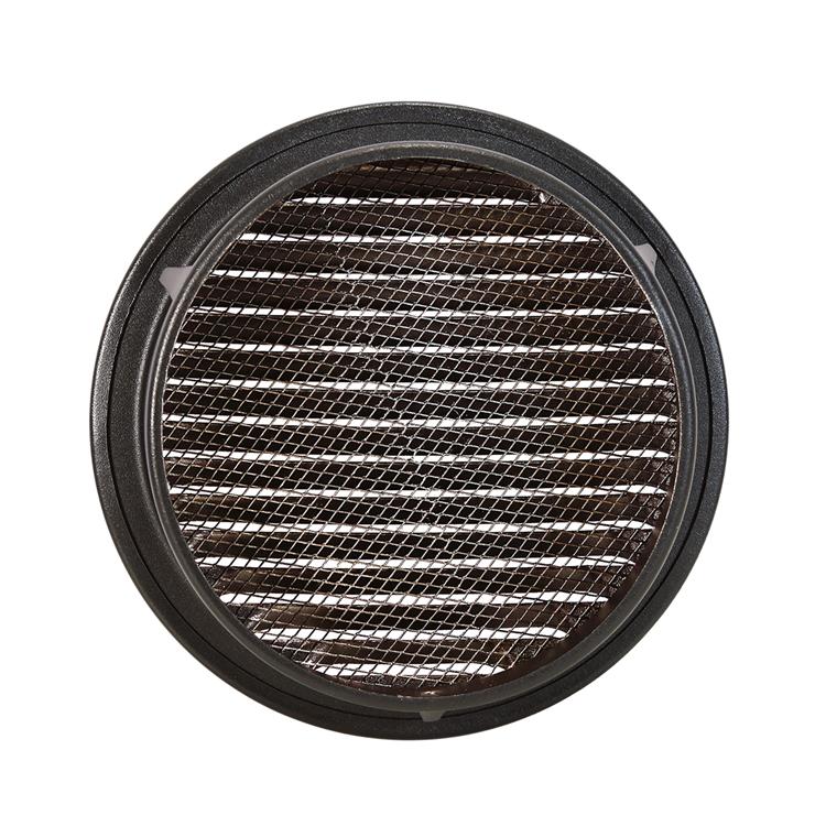 Renson 1057997 - inbouw rond schoepenr met gaas435r dia 150 ral 9005 zwart | 5 stuks