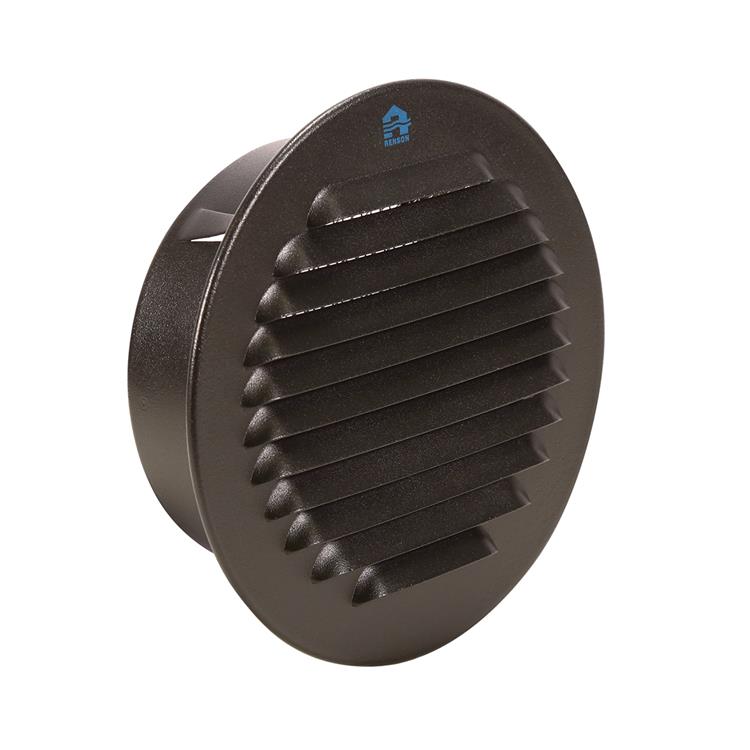 Renson 1057996 - inbouw rond schoepenr met gaas435r dia 115 ral 9005 zwart | 5 stuks