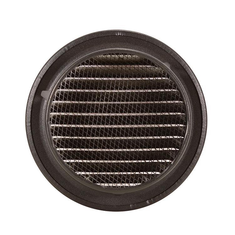 Renson 1057996 - inbouw rond schoepenr met gaas435r dia 115 ral 9005 zwart | 5 stuks