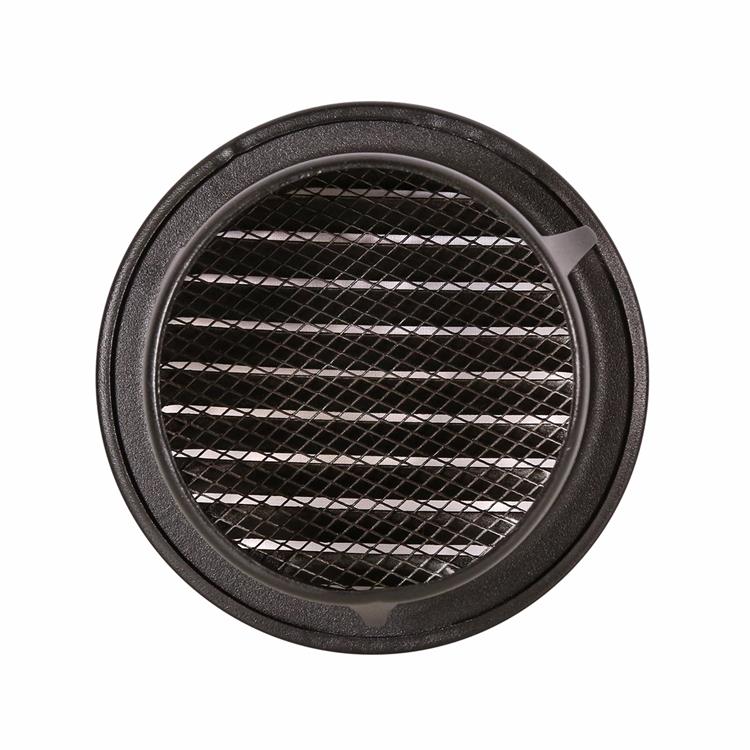 Renson 1059761 - inbouw rond schoepenr met gaas435r dia 100 ral 9005 zwart | 8 stuks